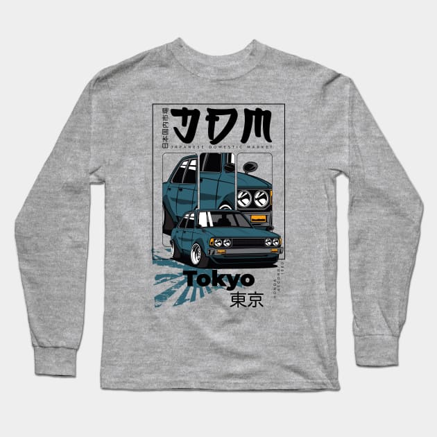 JDM Honda Accord 1980 Long Sleeve T-Shirt by funkymonkeytees